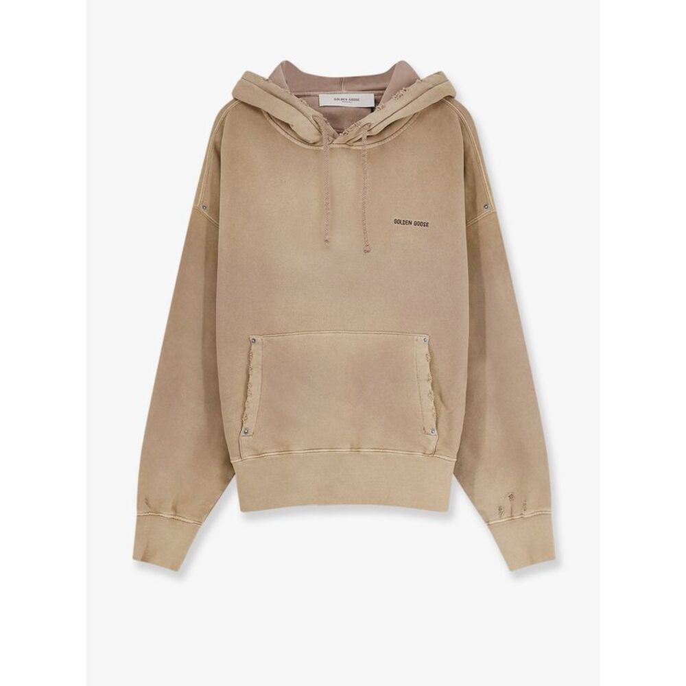 Golden Goose Deluxe Brand Unisex Cotton Sweatshirt With Front Embroidered Logo